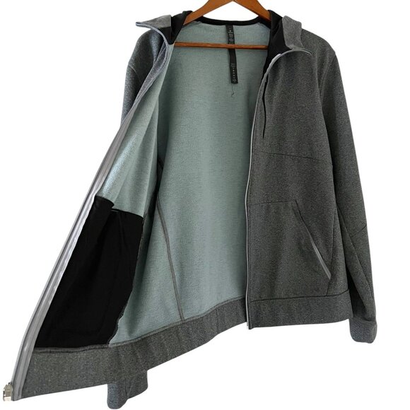 Lululemon Men's City Sweat Zip Hoodie Thermo In Heathered Light Cast Size L - Picture 8 of 16